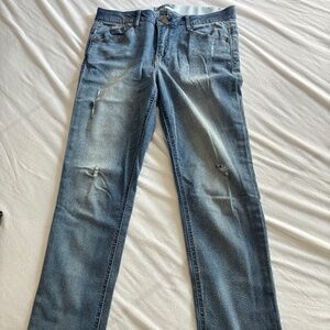 Distressed jeans -boyfriend style - size 10